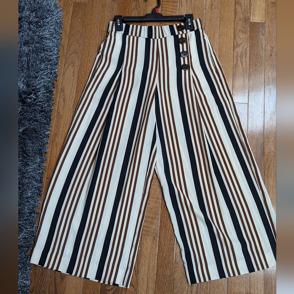 Zara flowy wide leg pants